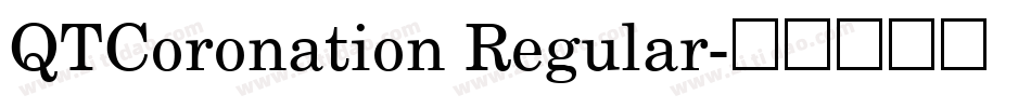 QTCoronation Regular字体转换